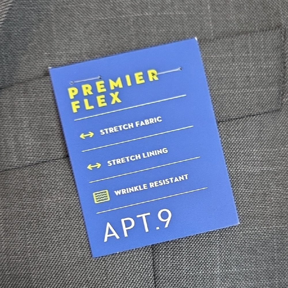 🆕️ Apt. 9 Gray Blazer Regular Fit 40R NWT NWT - image 2